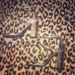 Steve Madden Strappy Block Heel - Worn Once